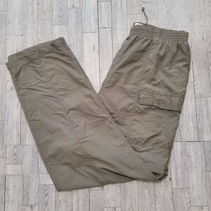Columbia Olive Green Convertible Zip Off Hiking Pants Swim Trunks Men's Size L